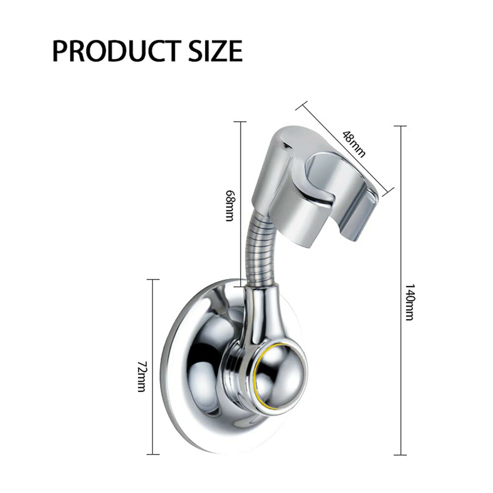 Suction Cup Shower Head Holder Handheld Showerhead Bracket Adjustable Shower