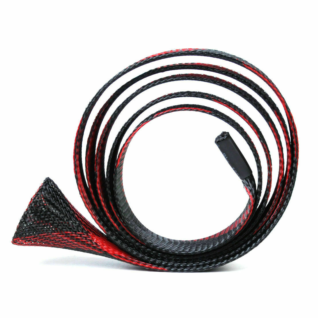 45mm Fishing Rod Expandable Braided Cable Sleeve Protector - Black