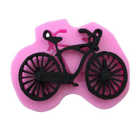 New Mountain Bike Cartoon Liquid Silicone Frozen Cake Decorating Baking Mold
