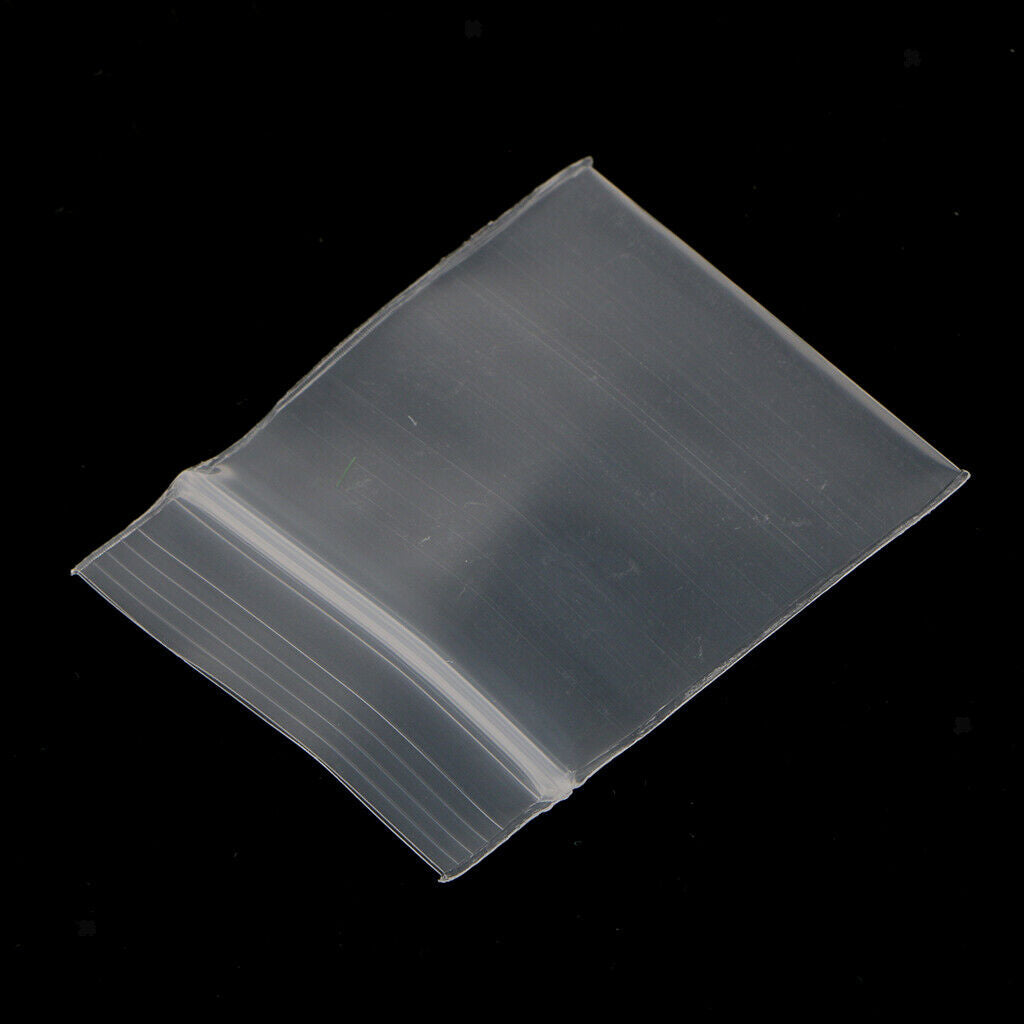 Zip Bag 100pcs 1.2"x 1.6" +100pcs 1.2'' X 1.8'' 2.4mil Clear Zip Bag