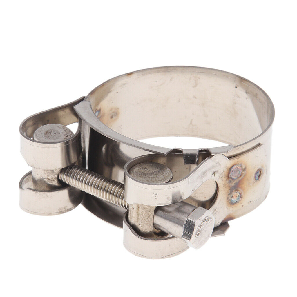 2 pieces motorcycle exhaust clip stainless steel exhaust clamp