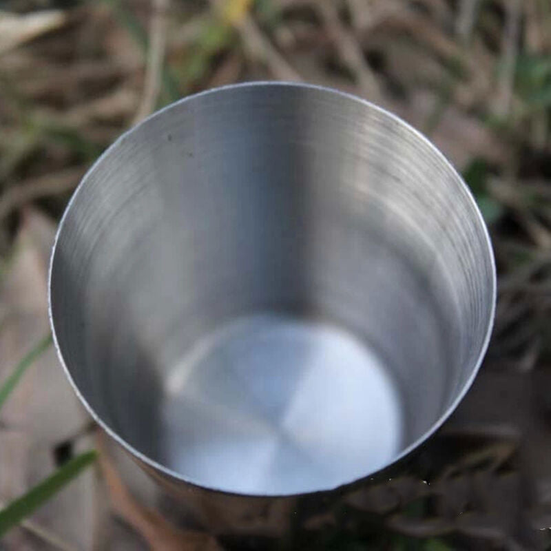 4X  Stainless Steel Cup Mug Drinking Coffee  Tea Beer Tumbler Camping..l8