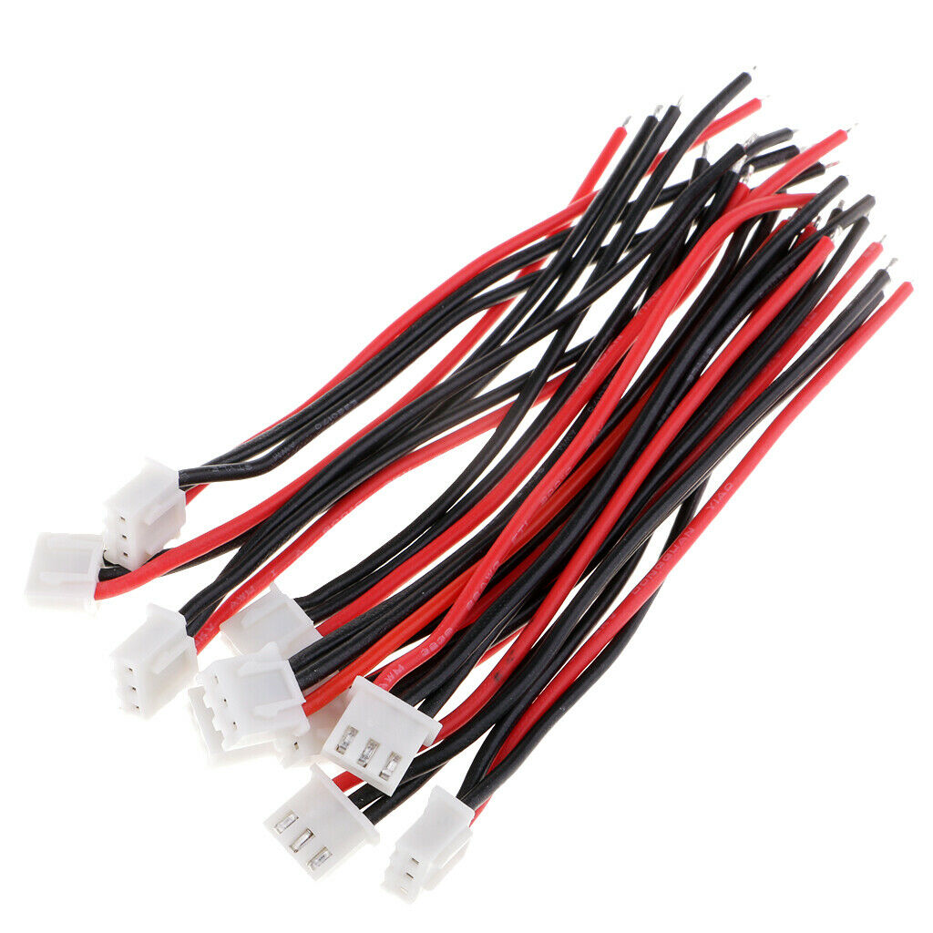 30Pcs/Set JST-XH Connector Silicone Charging Cable for Lipo Lithium Battery