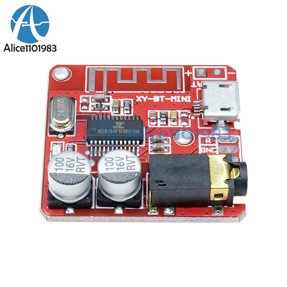 2Pcs Mini Bluetooth 4.1 Audio Receiver MP3 Decoder Lossless Amplifier Module