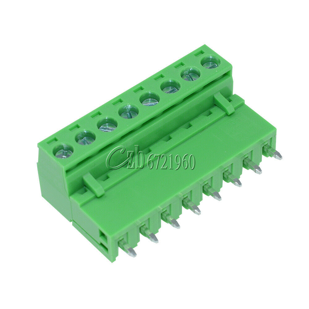 10sets 2EDG 8Pin Plug-in Screw Terminal Block Connector 5.08mm Pitch Right Angle