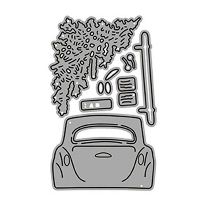 Car Tree Cutting Dies Stencil Scrapbooking DIY Album Stamp Paper Card Embossing