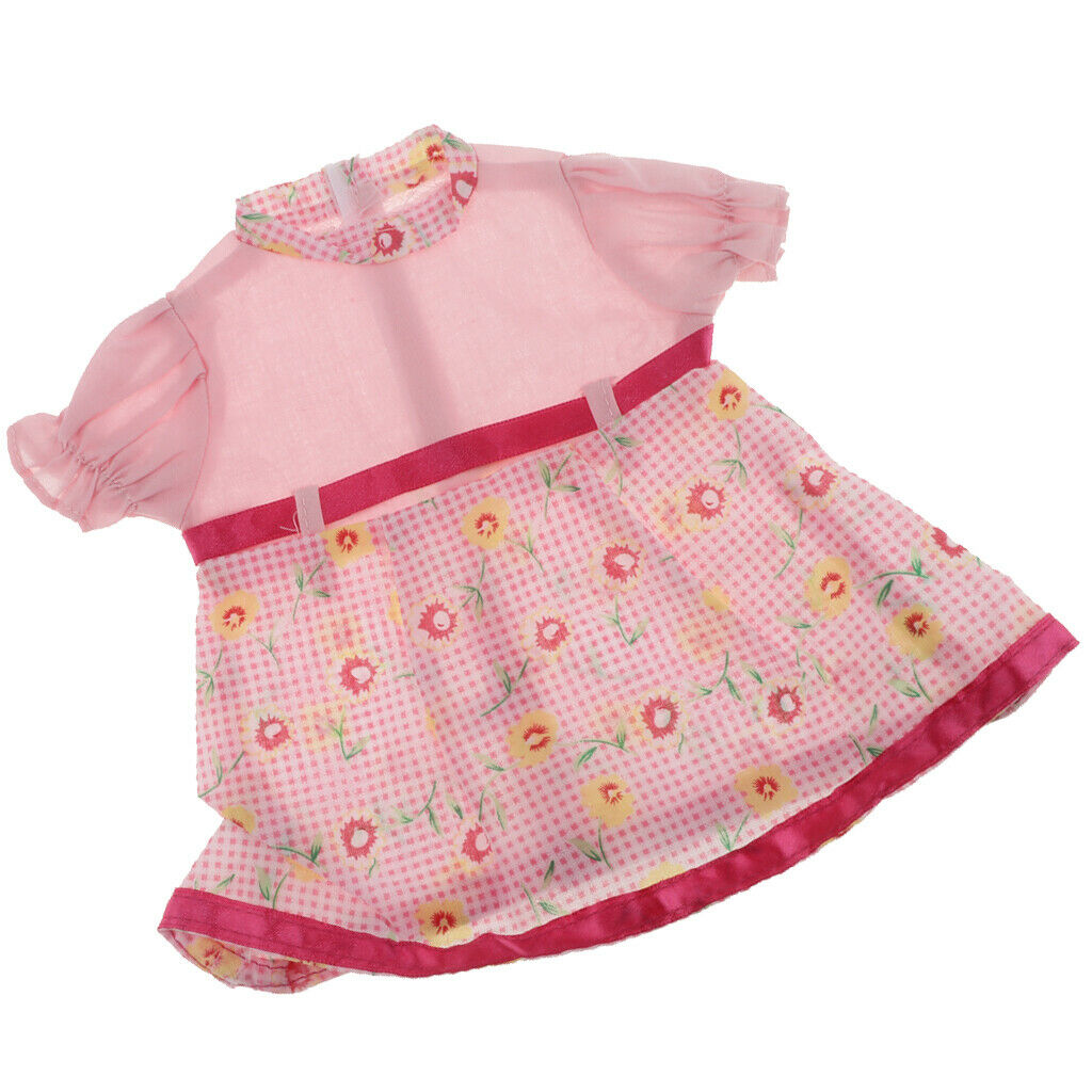 Cute Princess Floral Skirt for 18inch Dress Up Accessory Pink