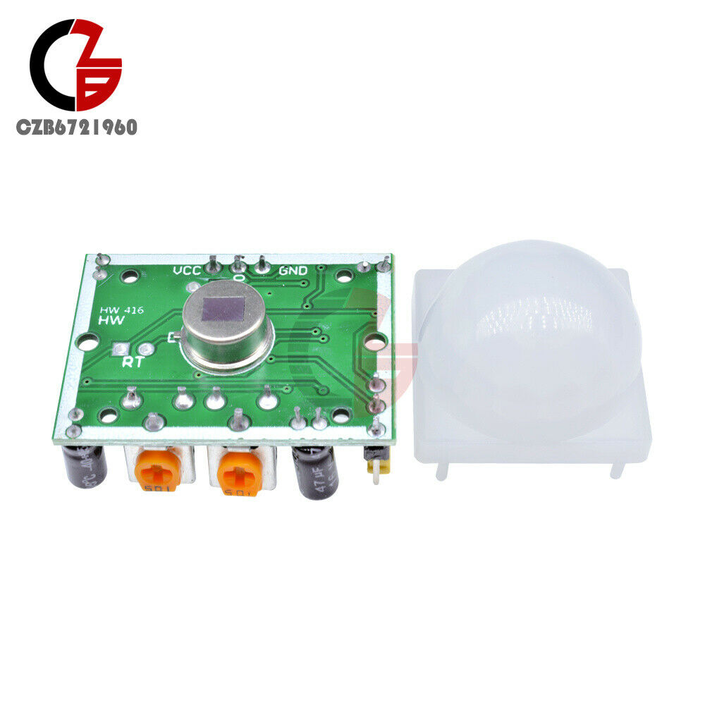10Pcs Adjust Pyroelectric Infrared IR PIR Motion Sensor Detector Module New