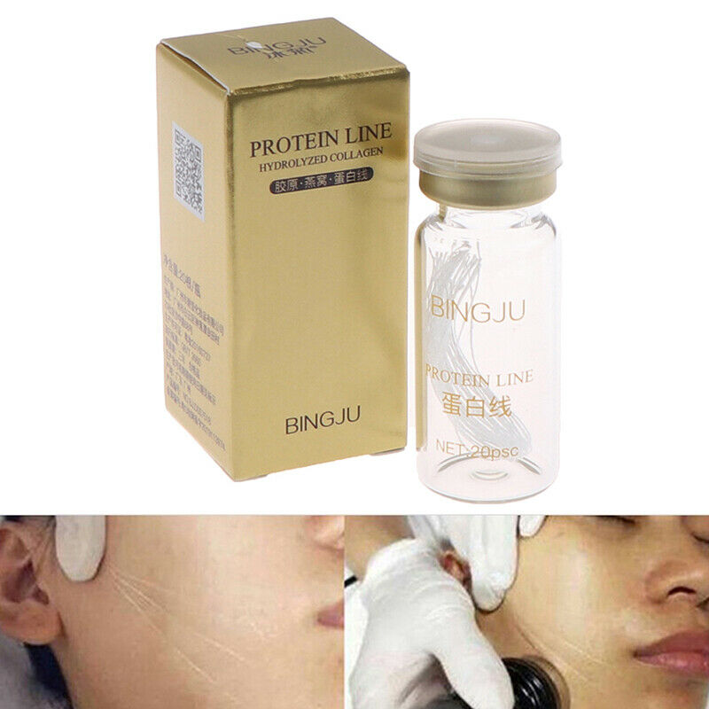 20Lines Thread No Needle Silk Fibroine Line Essence Collagen Facial Anti-.l8