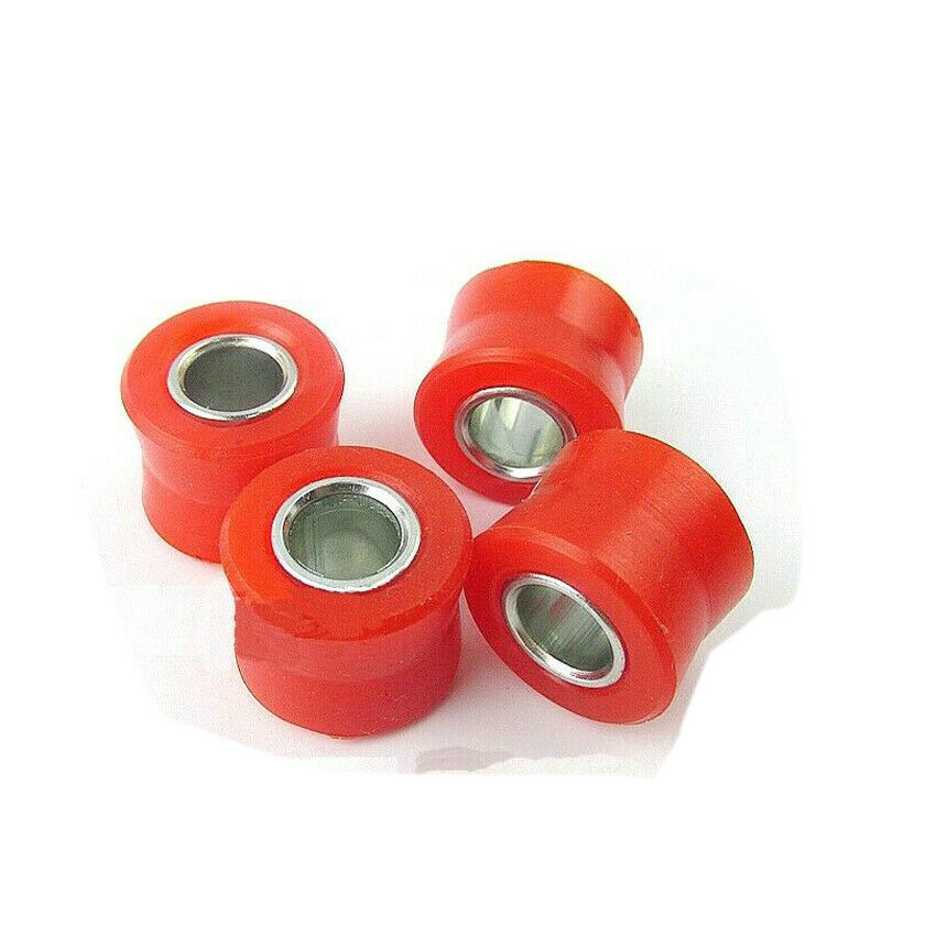 4X Motorcycle Bike Rear 12MM shock absorber Bush High Quality Red Rubber Ring