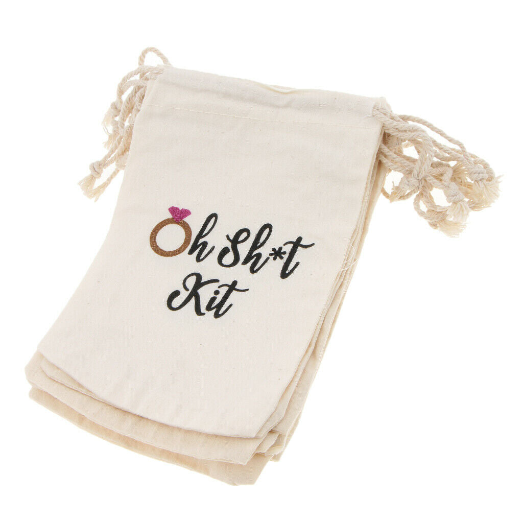 Hangover Kit Bag - 30pcs Drawstring Bag, 4 x 6 Inches Muslin Drawstring Pouch