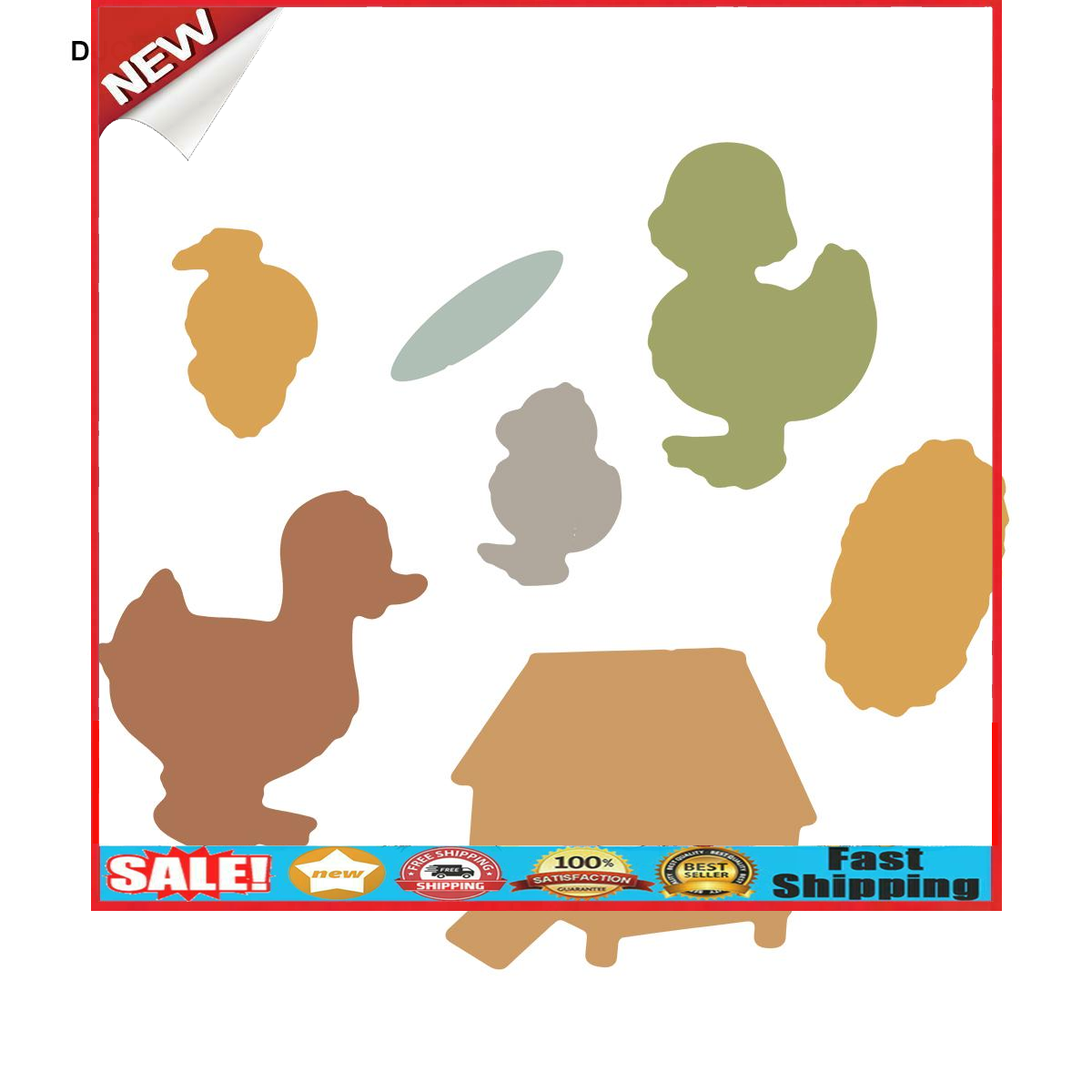 Farm Duck Silicone Stamp Cutting Die Stencil Frame Scrapbook Decor Craft @