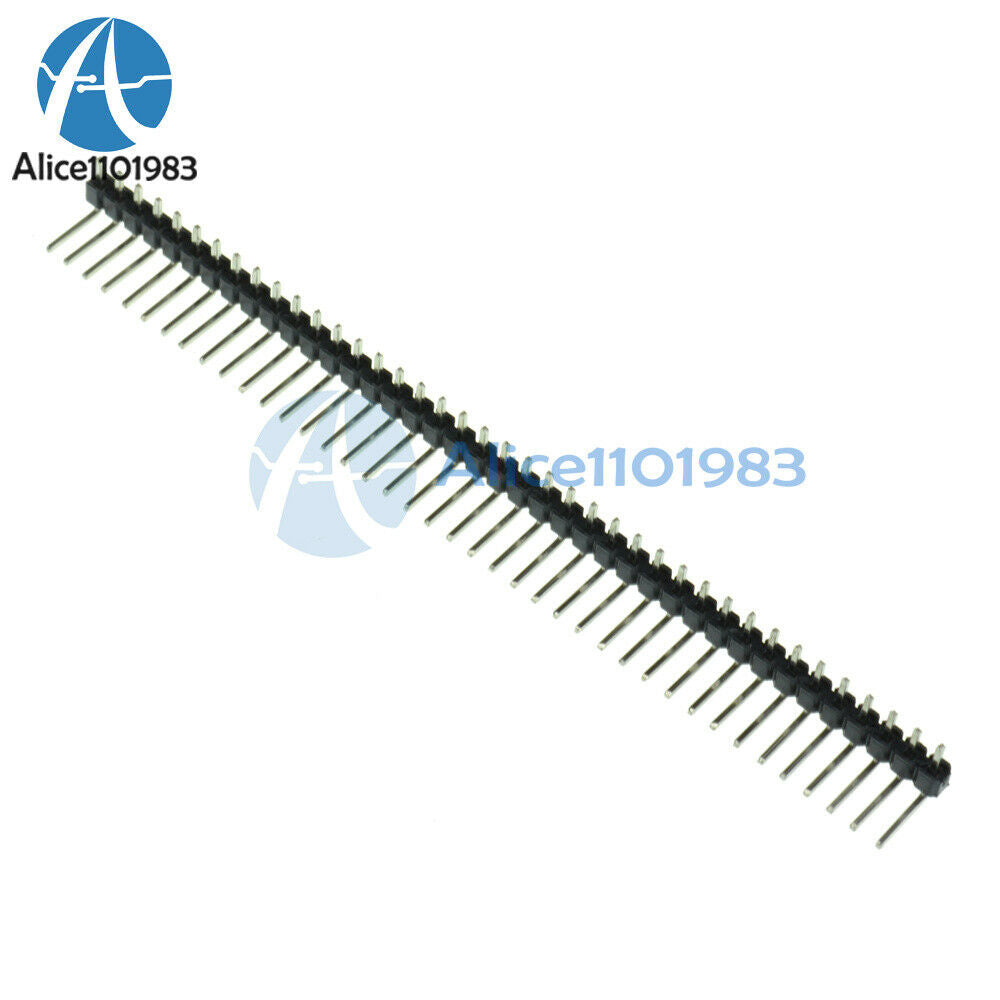 5PCS 40Pin 2.54mm Single Row Right Angle Pin Header Strip For Arduino Kit