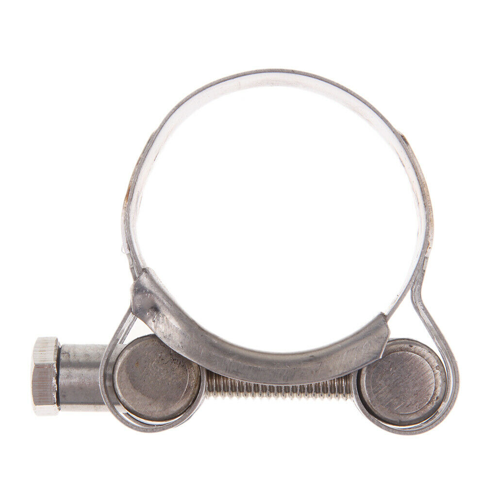 2- Pack Motorcycle Exhaust Clamp/Clip 32 - 35 mm Stainless Steel