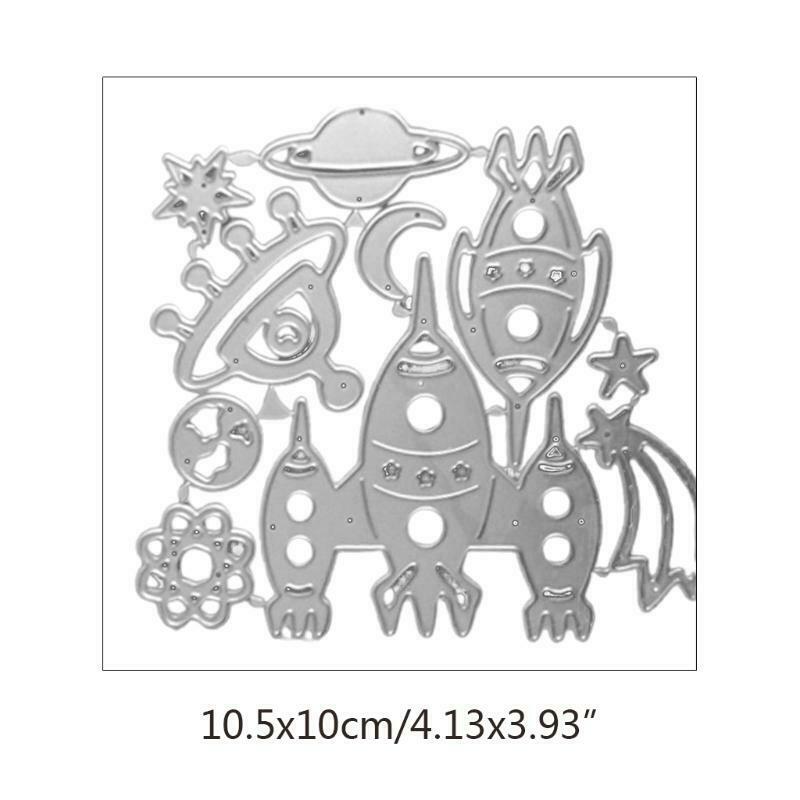 Planet Moon Metal Cutting Die Stencil DIY Scrapbooking Album Paper Card Template