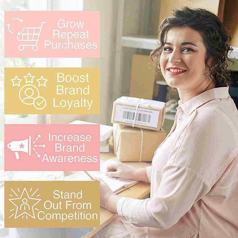 50 Pcs Pink Thank You Card Businesses Greetings Card Praise For Small NEW