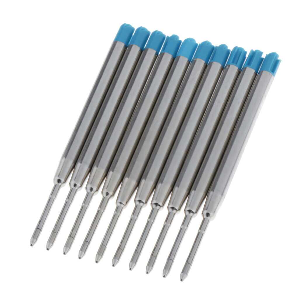 10x ballpoint pen refill blue fine brand new sealed