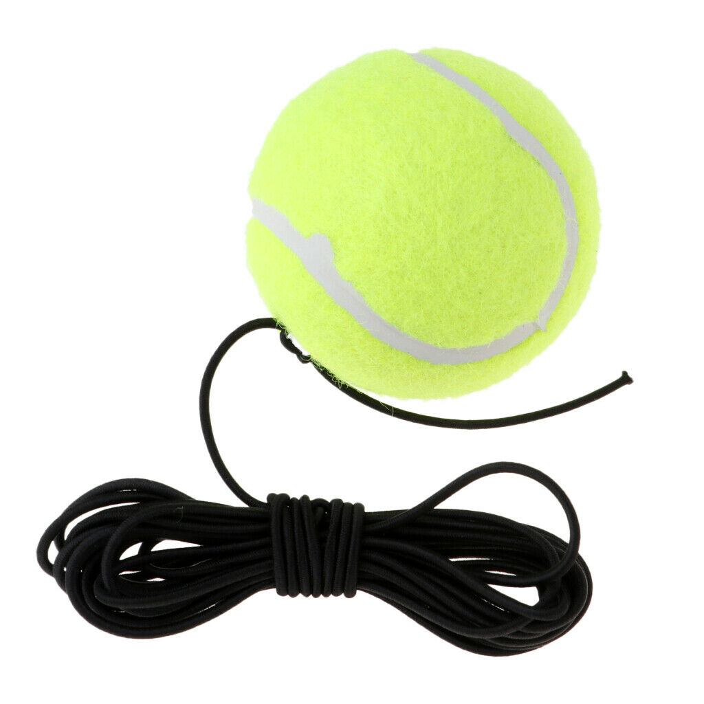 Single Tennis Training Aid Ball & Elastic String for Indoor/Outdoor Practice