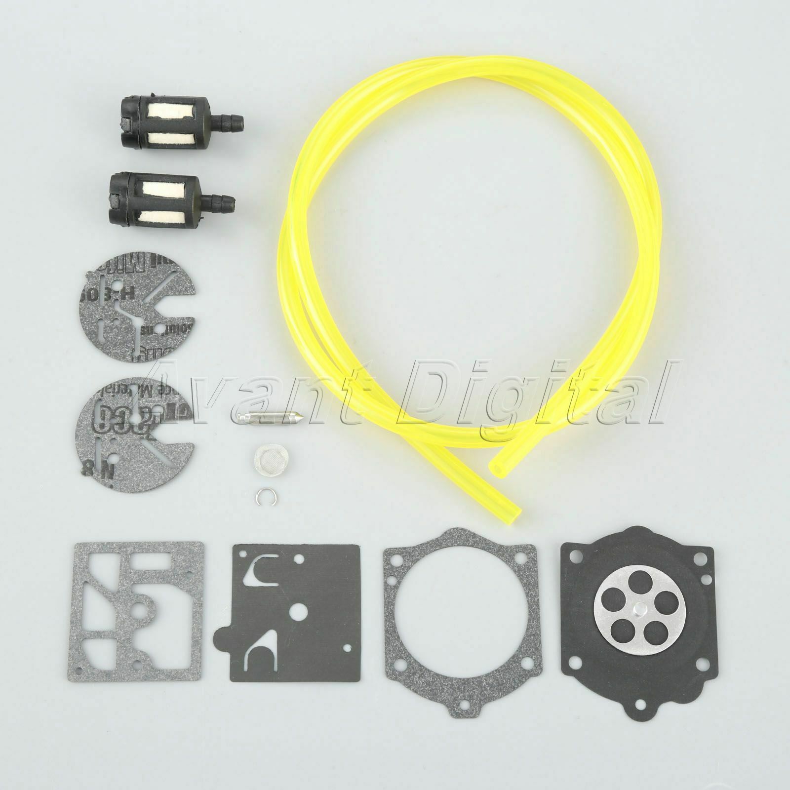 Carburetor Diaphragm Kit & Fuel Filters & Fuel Line For Homelite XL 2 Walbro HDC