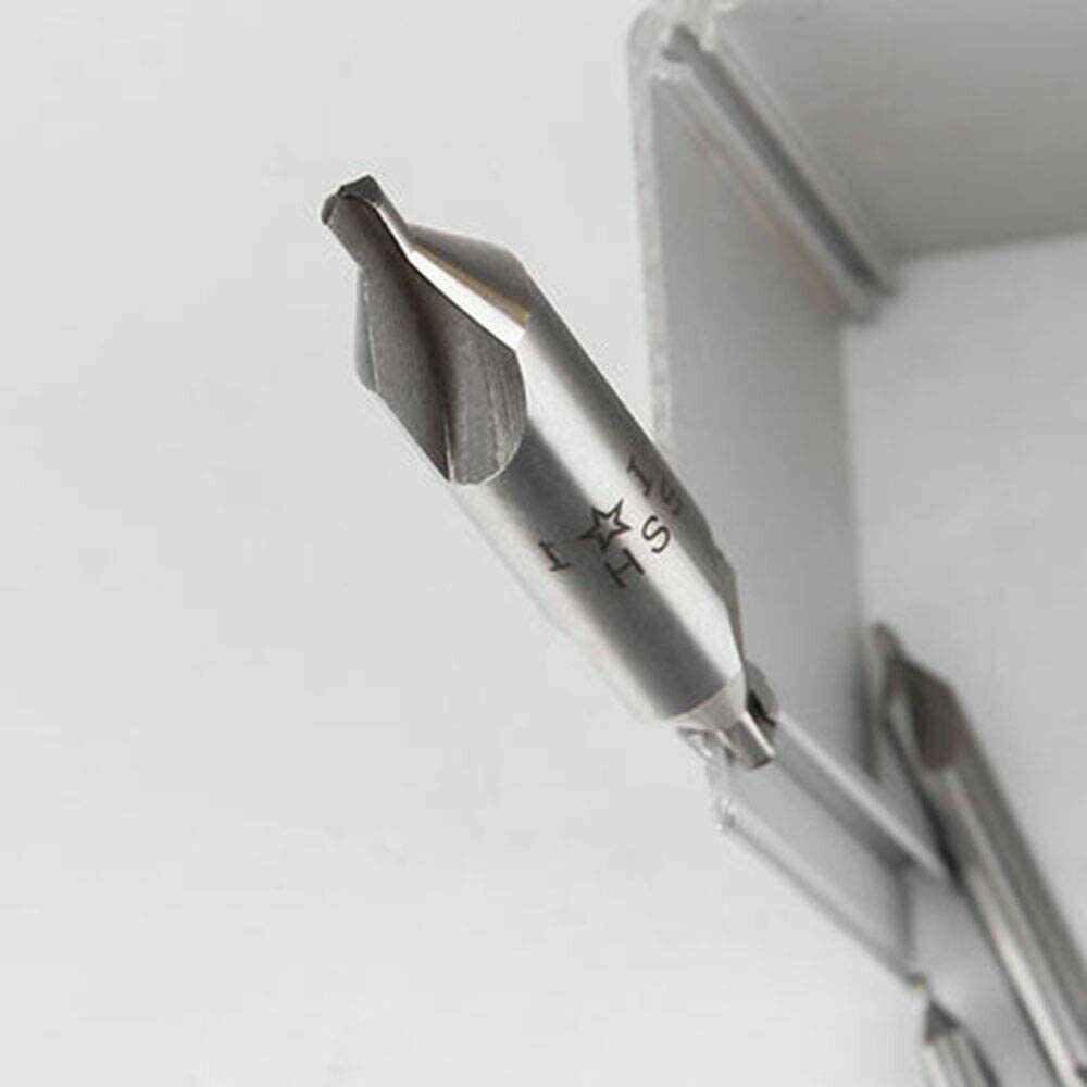 8pc 60 Degree 1mm、1.5、2、2.5、3、4、5、6mm Center Drill Bit Set Countersink Drill
