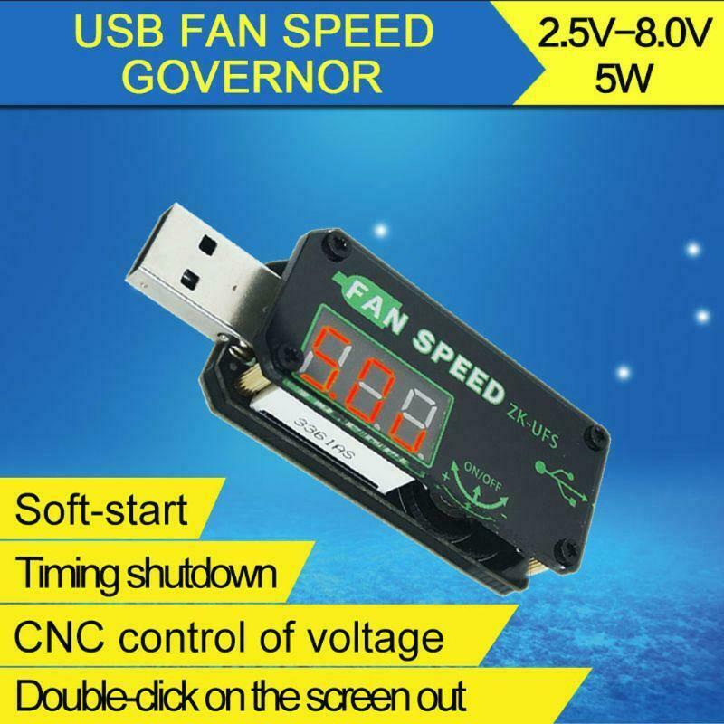 5V 5W USB Fan Governor Speed Controller Adjuster Timer LED Dimming Module