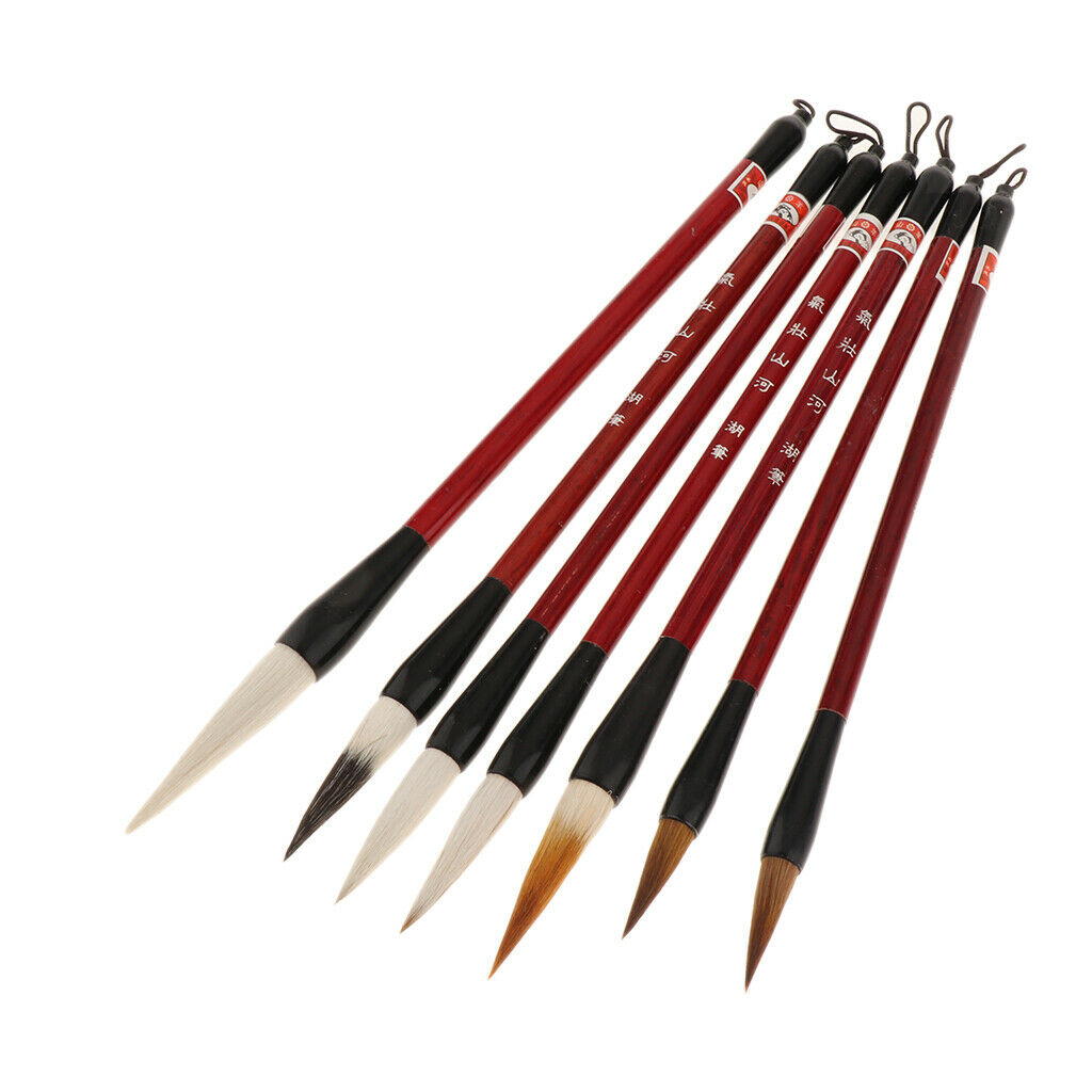 7pcs/set Retro Chinese Calligraphy Brush Writing