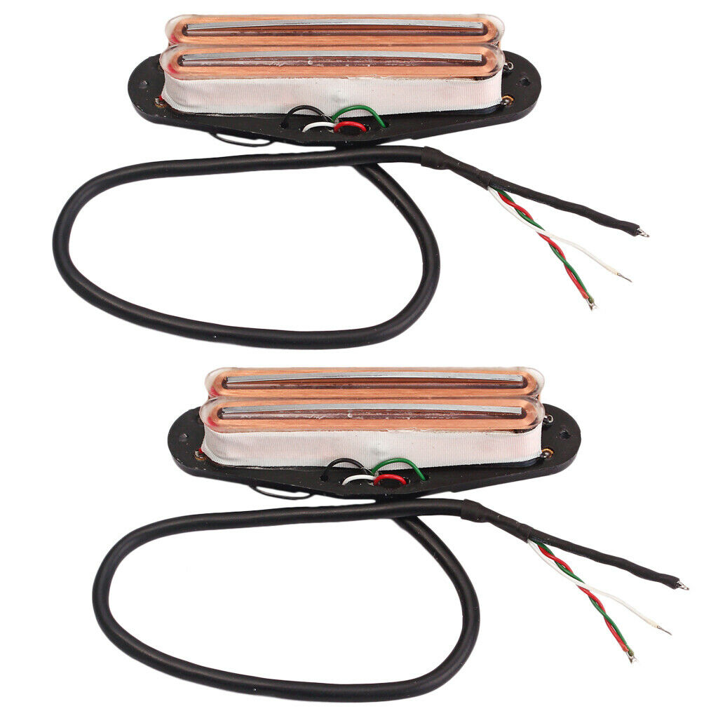 2x Double Hot Rail Pickup for Clear Guitar Parts