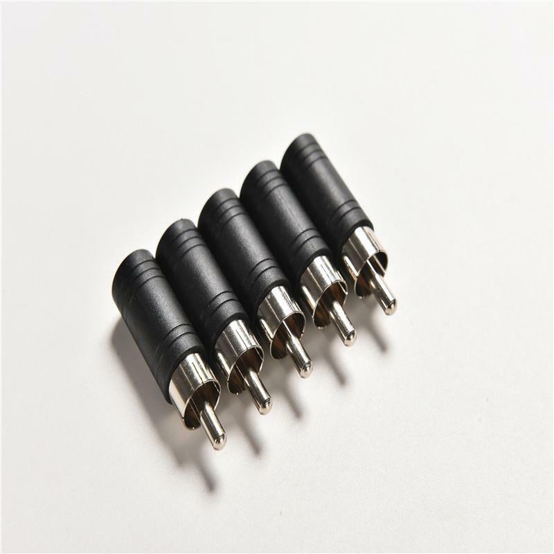 5Pcs RCA Male Plug to 1/8 3.5mm Female Jack Audio Adapter Converter Connec.l8