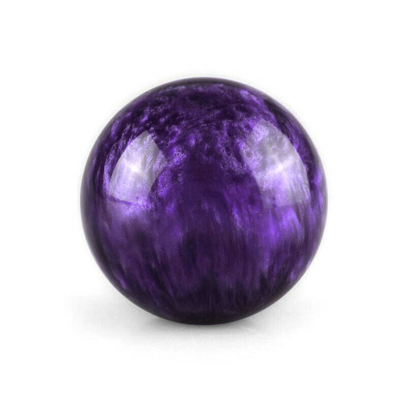 Round Ball Shape Auto Car Gear Shift Knob Shifter Lever Manual w/ M8 M10 Adapter