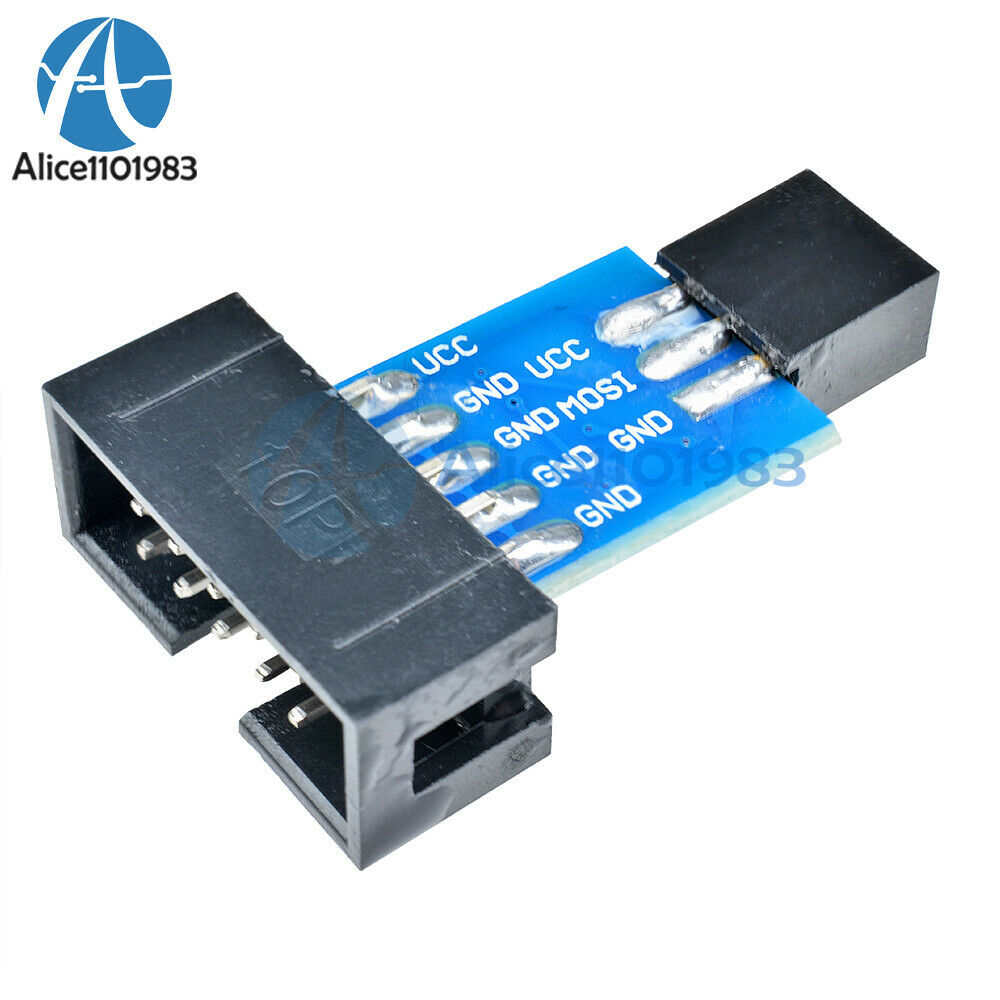 10PCS 10 Pin Convert to Standard 6 Pin Adapter Board ATMEL AVRISP USBASP STK500