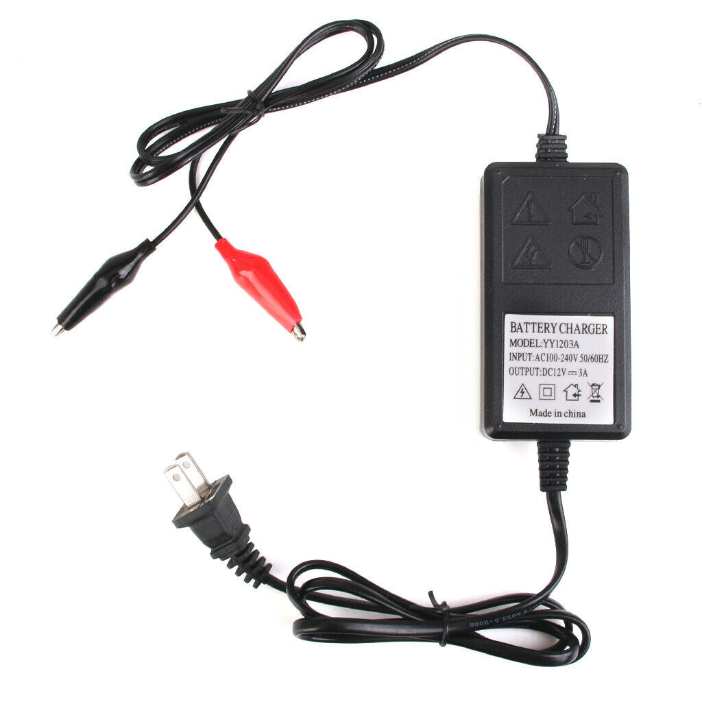 12V Lead Acid Battery Charger Car Truck Volt Three-stage Charger For 6-30Ah