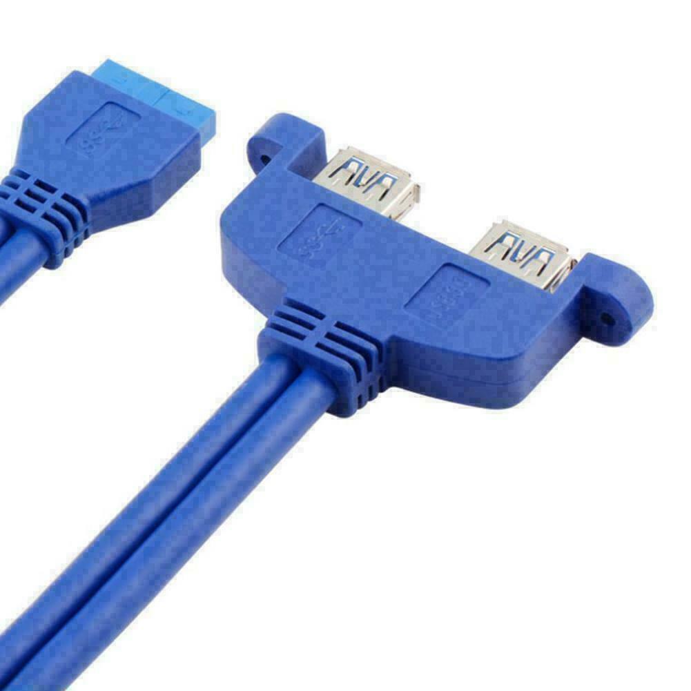 USB 3.0 Back Panel Expansion Bracket to 20-Pin Header T1Y5 Motherboard Sale U1P4