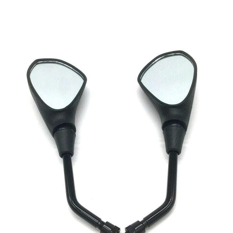 2X Motorcycle Motorcross Chopper ATV Bikes 10mm Black Rear View Side Mirrors