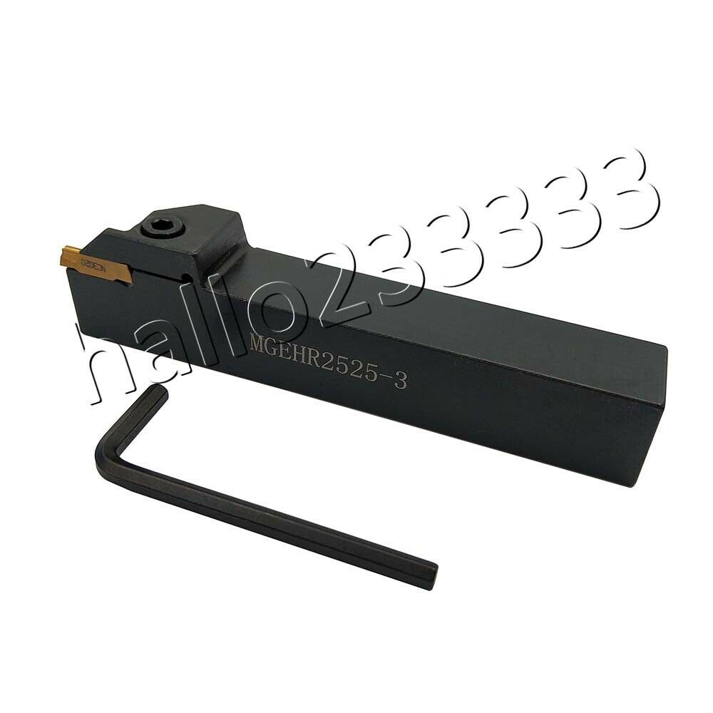 MGEHR2525-3 CNC Lathe Grooving Turning Tool Holder With 1Pcs MGMN300-M Inserts
