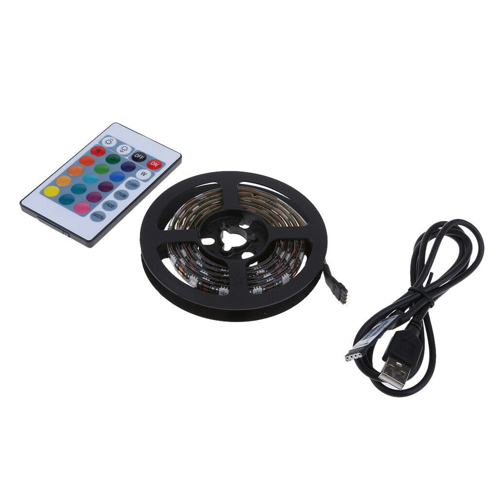 1M SMD 5050 Leds RGB Non-Waterproof Color Changing Led Strips Light Kit 24 key