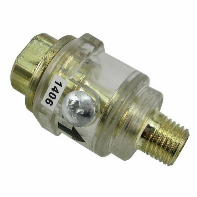 In-Line 1/4" Air Compressor Tool Mini Oiler Lubricator In line Oil Lubricat Qx
