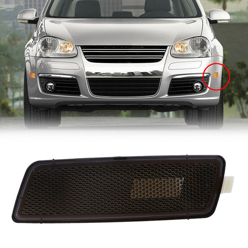 1x Front Left Driver Side Grey Len Marker Light Housing For VW Rabbit 2006-2009