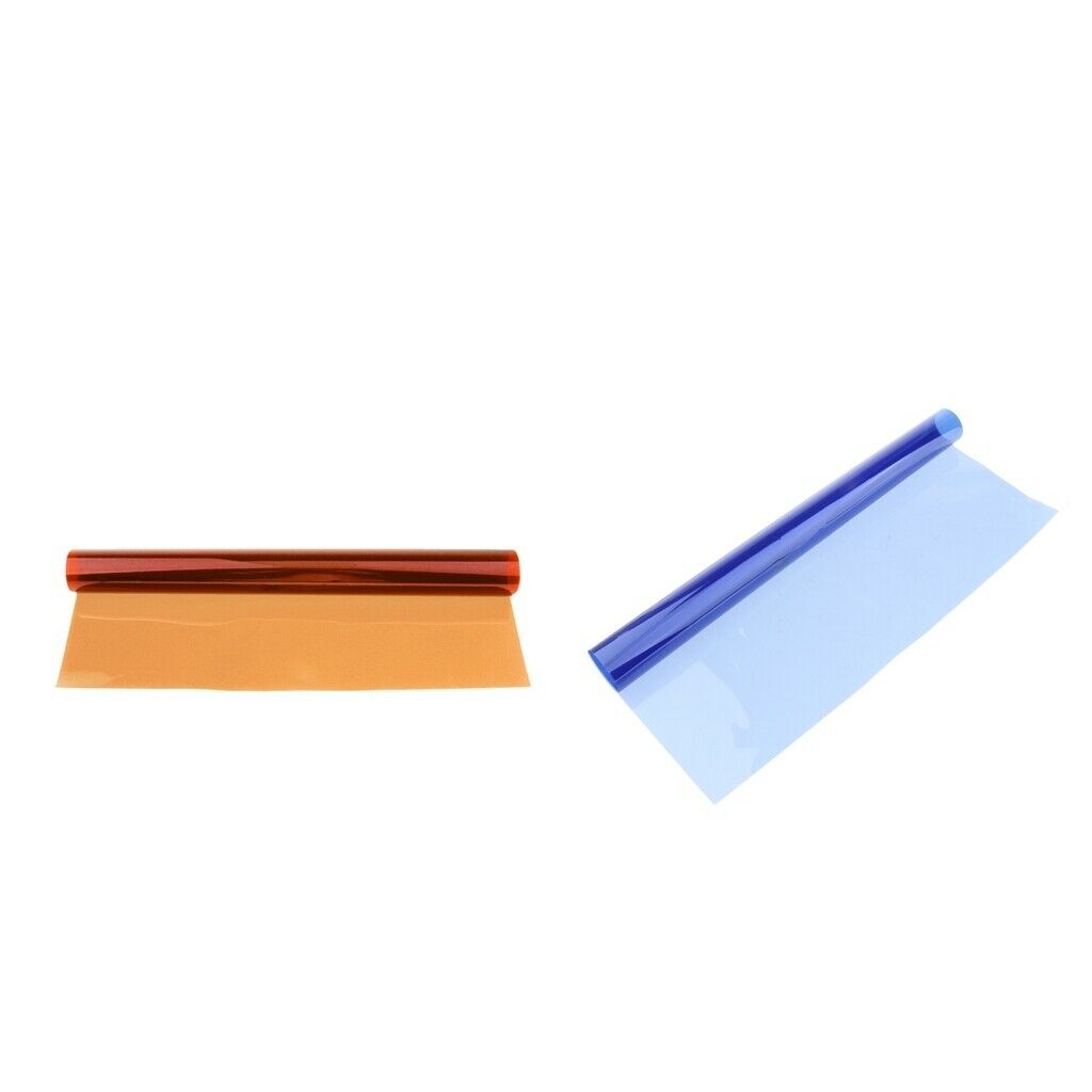 2Pcs Red + Blue 40×50cm Lighting Filter Colour Effects Gel Theatre Party Lights