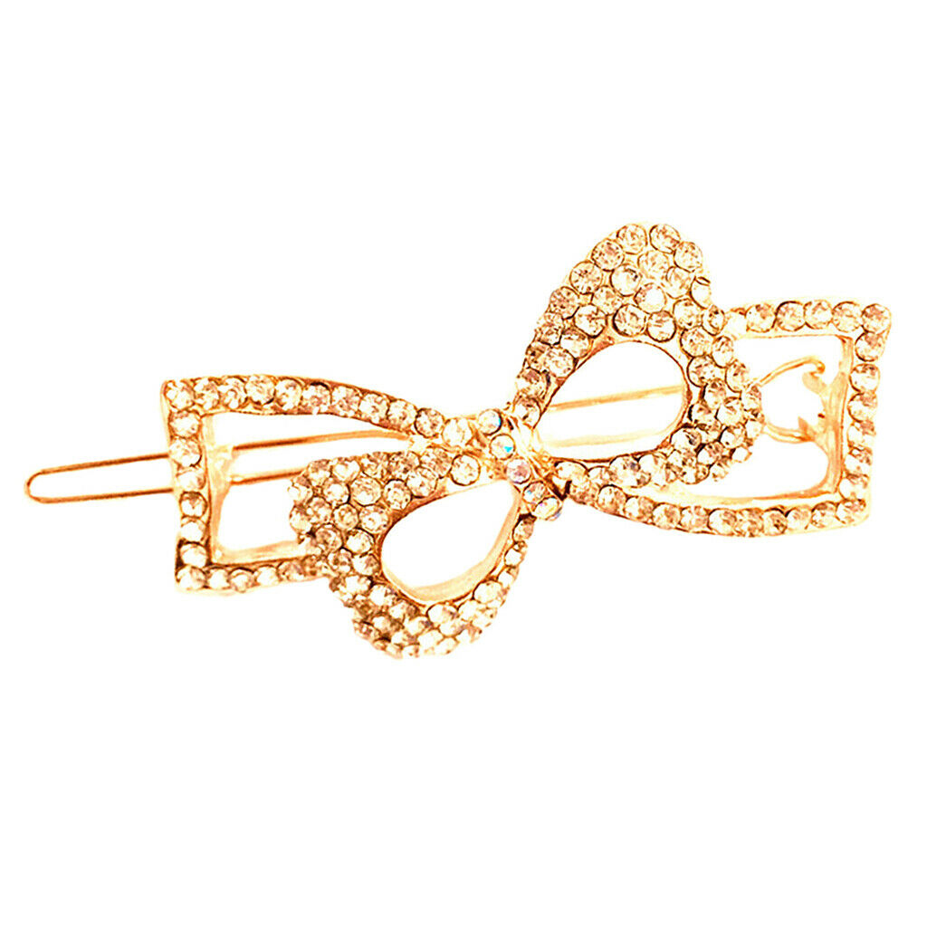 Headdress Hair Clip Hairpin Butterfly Rhinestone Crystal Durable Attractive for