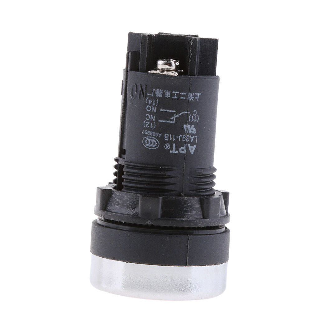 Momentary Self-Reset Flush Push Button Switch 1 NC N/C Flat Head