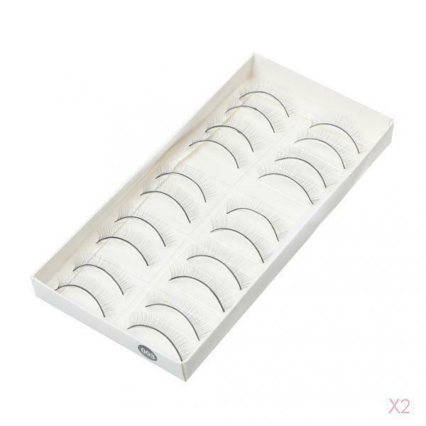 10 Pairs Makeup Training Lashes for Beginner Eyelash Extension Practice 7MM