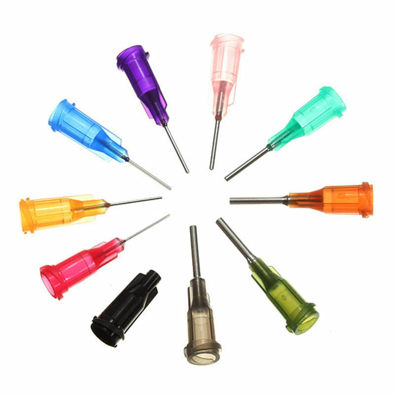 Syringe SMT SMD PCB Solder Paste Adhesive Glue Liquid Dispenser W/ Needles 10CC