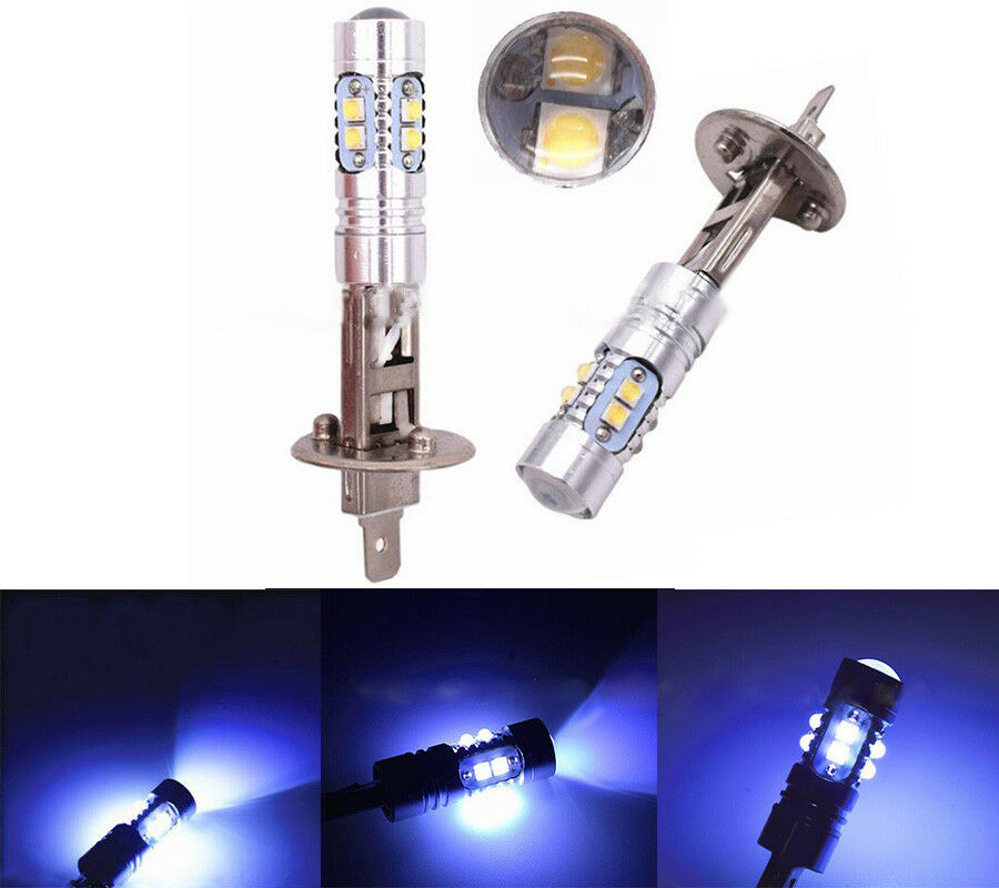 2pcs H1 LED HID Light-blue Bulb for Fog Light Indicator Wide Lamp DRL 8000K