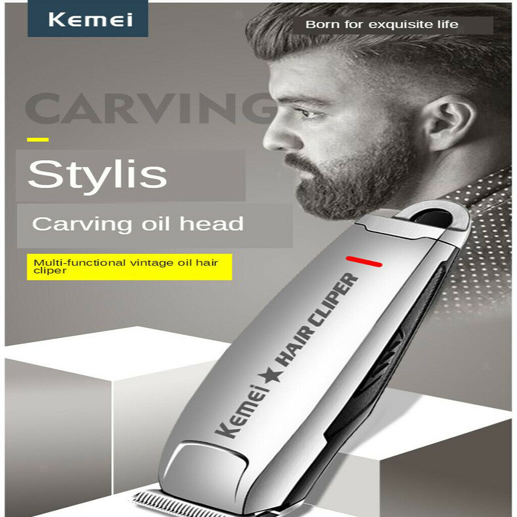 KM-2812 10W Electric Cordless Hair Styling Clipper Trimmer Cut Kit For Men