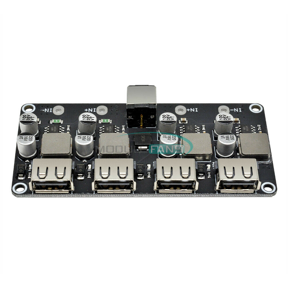 4-Channel DC Step-Down Module 12V24V to QC3.0/2.0 Car Charger Fast Charge