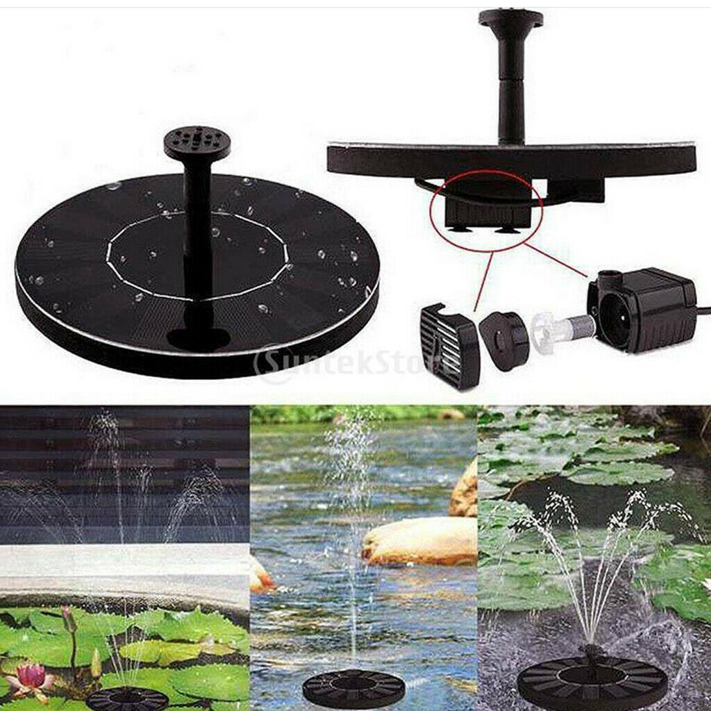 Solar Bird Bath Fountain for Outdoors, Solar Fountain Pump for Bird Bath,