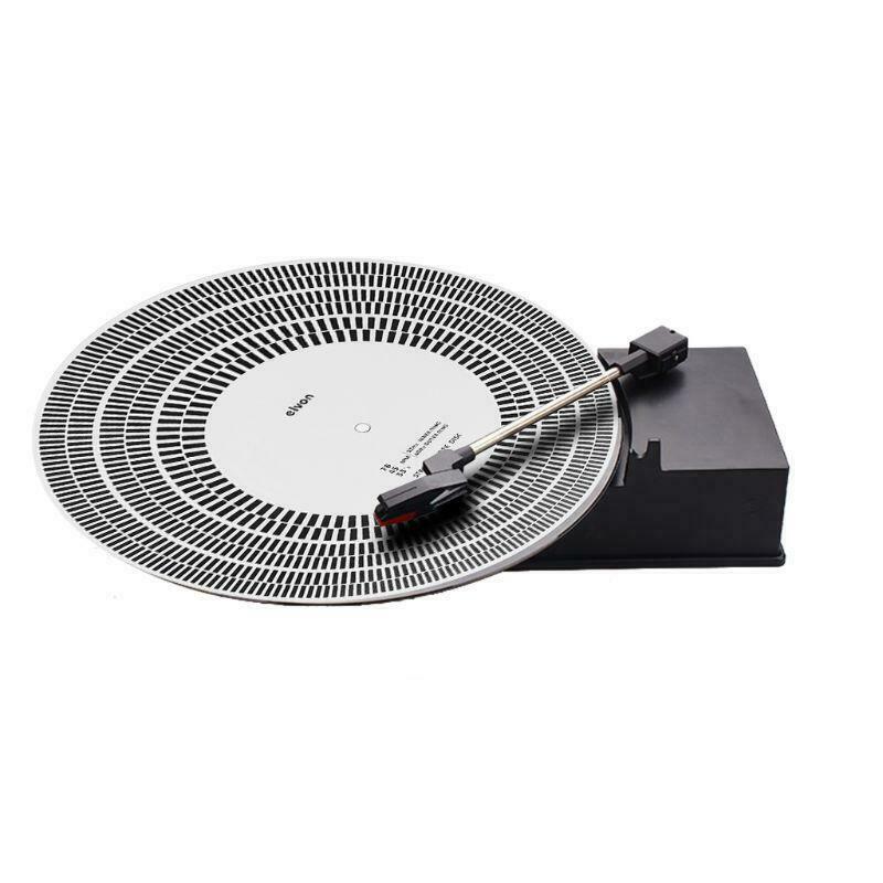 Vinyl Record Turntable Phono Tachometer Calibration Disc Stroboscope Mat Q
