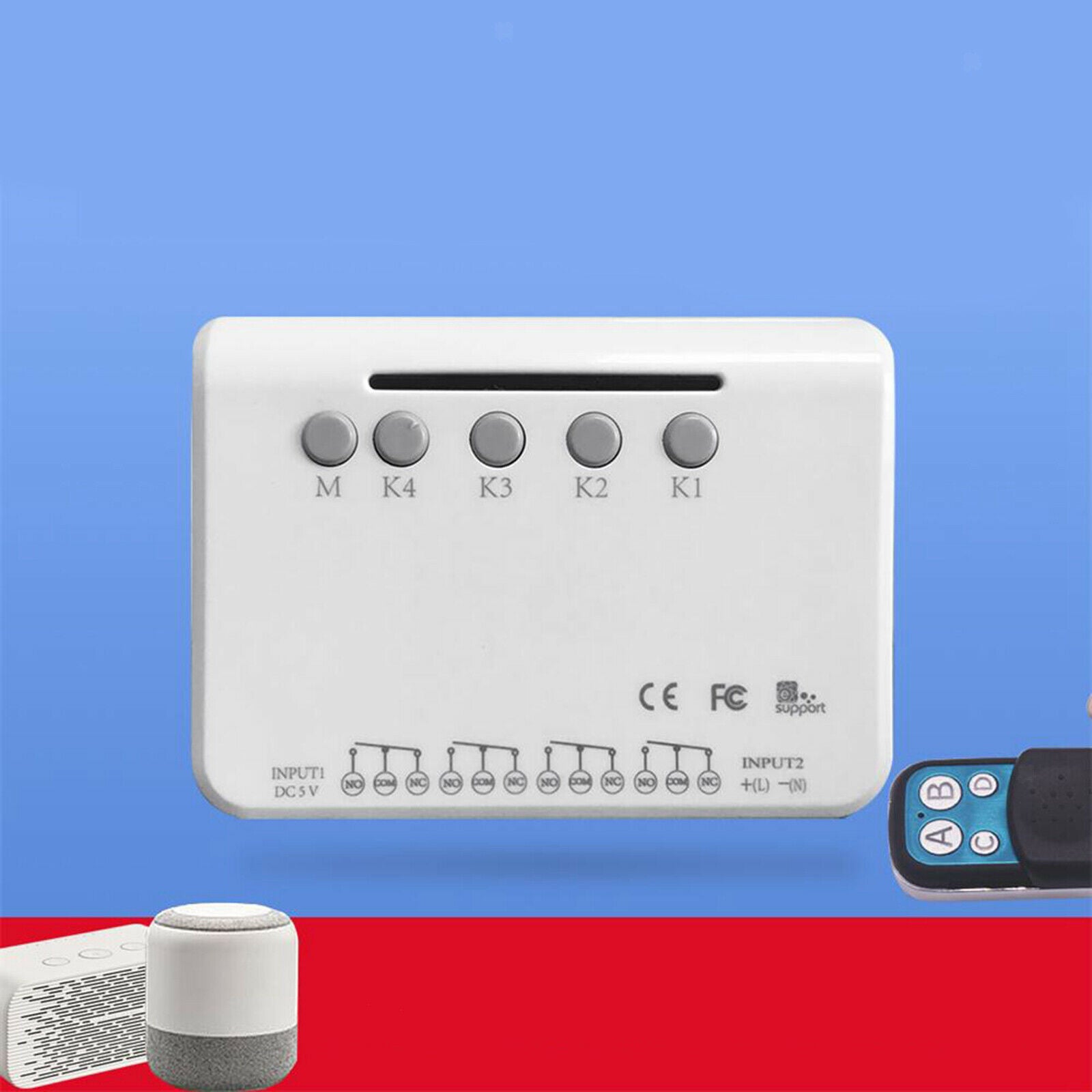 4 Channel 5V Wifi Switch Universal Module Smart Remote Control Voice Control