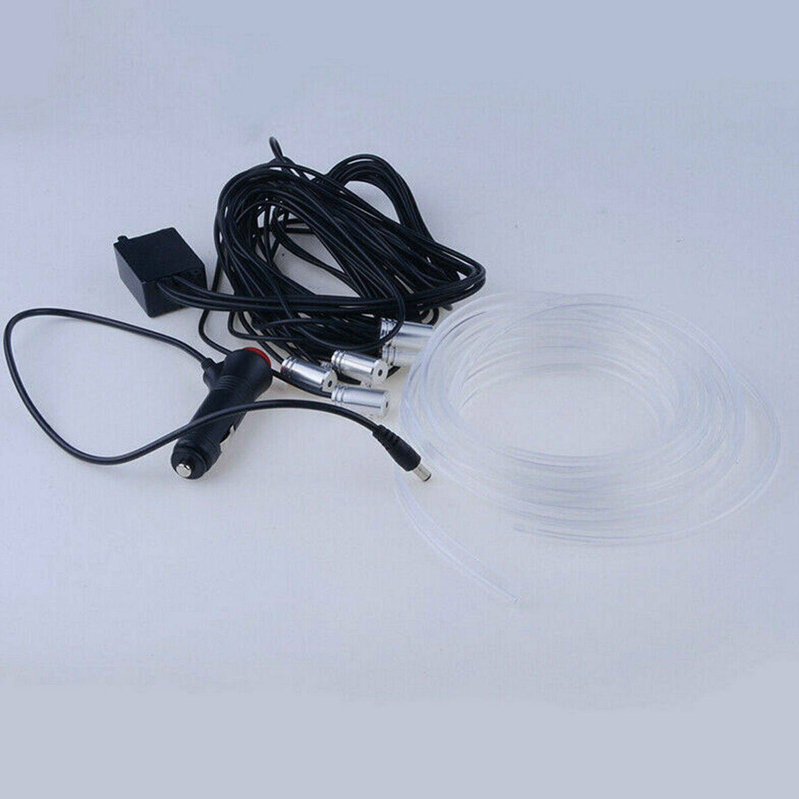 6M RGB LED Car Interior Fiber Optic Neon Wire Strip Atmosphere Light Kit APP