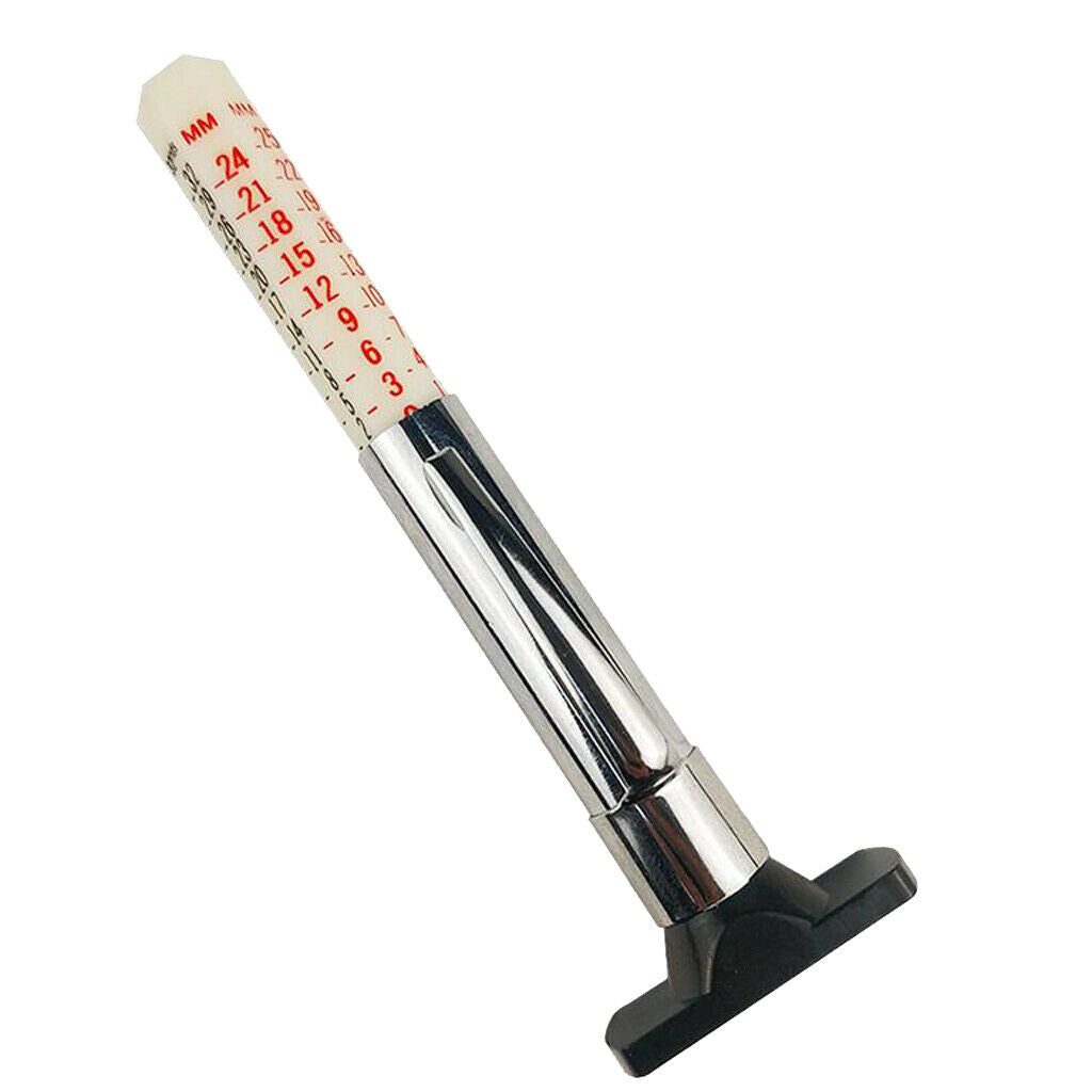 2pcs 0-25mm Tire Tread Depth Gauge Metric Standard Accurate Motorcycles & Bike